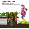 image:imageVINGLI 6x3x1ft Raised Garden Beds 2 Packs Galvanized Planters for Outdoor Plants Planter Boxes Outdoor for Vegetables Sturdy and Easy Assembly Gardening Beds Silver 6x3x1ft6x3x1ft