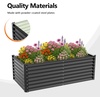 image:imageVINGLI 6x3x2ft Raised Garden Bed Large Planter Garden Boxes Outdoor Planter Raised Beds Kit for Gardening for Vegetables Flowers Herbs BlackBlack