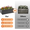 image:imageVINGLI 6x3x2ft Raised Garden Bed Large Planter Garden Boxes Outdoor Planter Raised Beds Kit for Gardening for Vegetables Flowers Herbs BlackBlack
