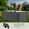 image:imageVINGLI 6x3x2ft Raised Garden Bed Large Planter Garden Boxes Outdoor Planter Raised Beds Kit for Gardening for Vegetables Flowers Herbs BlackBlack