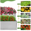 image:imageVINGLI 6x3x2ft Raised Garden Bed Large Planter Garden Boxes Outdoor Planter Raised Beds Kit for Gardening for Vegetables Flowers Herbs BlackSilver