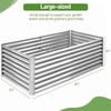 image:imageVINGLI 6x3x2ft Raised Garden Bed Large Planter Garden Boxes Outdoor Planter Raised Beds Kit for Gardening for Vegetables Flowers Herbs BlackSilver