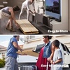 image:imageVINGLI 70 Inch Folding Picnic Tables with Benches Set WeatherResistant Wooden Beer Garden Table Bench 3Piece Portable Fold Up Camping BBQ TableWalnut ColorNatural Wood Color