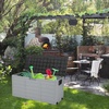 image:imageVINGLI 75 Gallon Resin Outdoor Deck Box 75 Gallon Patio Storage Box with Side Handles Lockable Storage Containers for Patio Furniture Cushions Pool Accessories Garden Tools BlackBlack