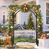 image:imageVINGLI 85in Wooden Arbor Wedding Arch for Ceremony Wood Trellis for Plant Climbing Christmas Decor Pergola for Garden Backyard Lawn BlackBlack