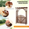 image:imageVINGLI 85in Wooden Arbor Wedding Arch for Ceremony Wood Trellis for Plant Climbing Christmas Decor Pergola for Garden Backyard Lawn BlackCarbonized Wood