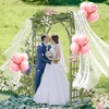 image:imageVINGLI 85in Wooden Arbor Wedding Arch for Ceremony Wood Trellis for Plant Climbing Christmas Decor Pergola for Garden Backyard Lawn BlackOlive Green