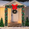 image:imageVINGLI 8FT Christmas Archway Lighted Holiday Arch Decor with 350 LED Lights amp 1650 Branch Tips Flat Top PVC Arch for Outdoor Garden Arch Party Wedding amp Holiday DecorGreenFlattop