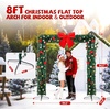 image:imageVINGLI 8FT Christmas Archway Lighted Holiday Arch Decor with 350 LED Lights amp 1650 Branch Tips Flat Top PVC Arch for Outdoor Garden Arch Party Wedding amp Holiday DecorGreenFlattop
