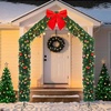 image:imageVINGLI 8FT Christmas Archway Lighted Holiday Arch Decor with 350 LED Lights amp 1650 Branch Tips Flat Top PVC Arch for Outdoor Garden Arch Party Wedding amp Holiday DecorGreenRooftop