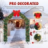 image:imageVINGLI 8FT Christmas Archway Lighted Holiday Arch Decor with 350 LED Lights amp 1650 Branch Tips Flat Top PVC Arch for Outdoor Garden Arch Party Wedding amp Holiday DecorGreenRooftop