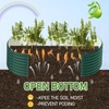 image:imageVINGLI 8x4x2ft Galvanized Raised Garden Beds Oval Planter Boxes Outdoor Raised Garden Bed for Gardening Easy Assembly Planter Boxes for Vegetables GreenGreen