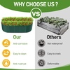 image:imageVINGLI 8x4x2ft Galvanized Raised Garden Beds Oval Planter Boxes Outdoor Raised Garden Bed for Gardening Easy Assembly Planter Boxes for Vegetables GreenGreen