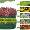 image:imageVINGLI 8x4x2ft Galvanized Raised Garden Beds Oval Planter Boxes Outdoor Raised Garden Bed for Gardening Easy Assembly Planter Boxes for Vegetables GreenGreen