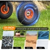 image:imageVINGLI Dump Cart Wagon 600LBS QuickRelease Dump Wheelbarrow AllTerrain 10 Tires Garden Wagon for Yard Lawn and Outdoor Use