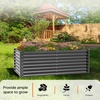 image:imageVINGLI Galvanized Raised Garden Beds Outdoor 6x3x2 Ft 8x4x2 Ft Lager Metal Planter Raised Beds for Planting Vegetables Flowers Herb 6  3  2Square632square
