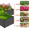 image:imageVINGLI Galvanized Raised Garden Beds Outdoor 6x3x2 Ft 8x4x2 Ft Lager Metal Planter Raised Beds for Planting Vegetables Flowers Herb 6  3  2Square632square