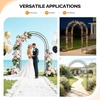 image:imageVINGLI Garden Arbor Arch Archway for Wedding Ceremony Party Steel Garden Trellis for Plant Climbing Christmas Garden Decorations Pergola for Garden Backyard Lawn Black 522x228x839inBronze