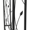 image:imageVINGLI Garden Arbor Arch Archway for Wedding Ceremony Party Steel Garden Trellis for Plant Climbing Christmas Garden Decorations Pergola for Garden Backyard Lawn Black 522x228x839inBlack