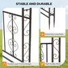 image:imageVINGLI Garden Arbor Arch Archway for Wedding Ceremony Party Steel Garden Trellis for Plant Climbing Christmas Garden Decorations Pergola for Garden Backyard Lawn Black 522x228x839inBronze