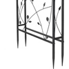 image:imageVINGLI Garden Arbor Arch Archway for Wedding Ceremony Party Steel Garden Trellis for Plant Climbing Christmas Garden Decorations Pergola for Garden Backyard Lawn Black 522x228x839inBlack