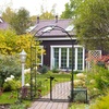 image:imageVINGLI Garden Arbor Arch with Gate and Planter Box Wedding Arch Archway for Ceremony Party Trellis for Plant Climbing Christmas Decorations Pergola for Backyard Lawn Patio YardArbor with Gate and Planter Box
