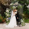 image:imageVINGLI Garden Arbor PVC Wedding Arch for Ceremony Party Garden Trellis for Climbing Plants Outdoor Arch Backdrop Stand for Garden Backyard Lawn Wedding BlackBlack