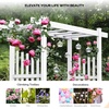 image:imageVINGLI Garden Arbor PVC Wedding Arch for Ceremony Party Garden Trellis for Climbing Plants Outdoor Arch Backdrop Stand for Garden Backyard Lawn Wedding BlackWhite