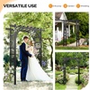 image:imageVINGLI Garden Arbor PVC Wedding Arch for Ceremony Party Garden Trellis for Climbing Plants Outdoor Arch Backdrop Stand for Garden Backyard Wedding Lawn BlackBlack