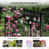 image:imageVINGLI Garden Arbor PVC Wedding Arch for Ceremony Party Garden Trellis for Climbing Plants Outdoor Arch Backdrop Stand for Garden Backyard Wedding Lawn BlackBlack