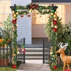 image:imageVINGLI Garden Arbor with Gate and Fence PVC Wedding Arch for Ceremony Party Garden Trellis for Climbing Plants Outdoor Arch Backdrop Stand for Garden Backyard Lawn WeddingBlack