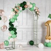 image:imageVINGLI Garden Arch Trellis 76ft Arch Trellis for Climbing Plants Metal Garden Arbor with Flat Base Design for Outdoor amp Indoor Lawn Wooden Floor Concrete HeartShaped Olive GreenHeartshaped  Olive Green