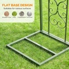 image:imageVINGLI Garden Arch Trellis 76ft Arch Trellis for Climbing Plants Metal Garden Arbor with Flat Base Design for Outdoor amp Indoor Lawn Wooden Floor Concrete HeartShaped Olive GreenHeartshaped  Olive Green
