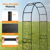 image:imageVINGLI Garden Arch Trellis 76ft Arch Trellis for Climbing Plants Metal Garden Arbor with Flat Base Design for Outdoor amp Indoor Lawn Wooden Floor Concrete HeartShaped Olive GreenHeartshaped  Black