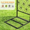 image:imageVINGLI Garden Arch Trellis 76ft Arch Trellis for Climbing Plants Metal Garden Arbor with Flat Base Design for Outdoor amp Indoor Lawn Wooden Floor Concrete HeartShaped Olive GreenFlowershaped  Black