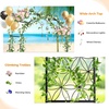 image:imageVINGLI Garden Arch Trellis 76ft Arch Trellis for Climbing Plants Metal Garden Arbor with Flat Base Design for Outdoor amp Indoor Lawn Wooden Floor Concrete HeartShaped Olive GreenFlowershaped  Black