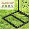 image:imageVINGLI Garden Arch Trellis 76ft Arch Trellis for Climbing Plants Metal Garden Arbor with Flat Base Design for Outdoor amp Indoor Lawn Wooden Floor Concrete HeartShaped Olive GreenHeartshaped  Black
