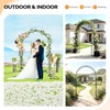 image:imageVINGLI Garden Arch Trellis 76ft Arch Trellis for Climbing Plants Metal Garden Arbor with Flat Base Design for Outdoor amp Indoor Lawn Wooden Floor Concrete HeartShaped Olive GreenHeartshaped  Black