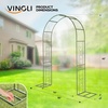 image:imageVINGLI Garden Arch Trellis 76ft Arch Trellis for Climbing Plants Metal Garden Arbor with Flat Base Design for Outdoor amp Indoor Lawn Wooden Floor Concrete HeartShaped Olive GreenHeartshaped  Olive Green