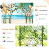 image:imageVINGLI Garden Arch Trellis 76ft Garden Arch with Gate for Climbing Plants and Decoration Metal Garden Arbor with Flat Base Design for Outdoor amp Indoor Lawn Wooden Floor Concrete