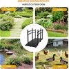 image:imageVINGLI Garden Bridge Classic Wooden Bridge with Safety Rails Decorative Arched Footbridge White 5 ftBlack