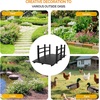 image:imageVINGLI Garden Bridge Classic Wooden Bridge with Safety Rails Decorative Arched Footbridge White 5 ftBlack