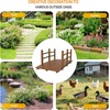 image:imageVINGLI Garden Bridge Classic Wooden Bridge with Safety Rails Decorative Arched Footbridge White 5 ftBrown