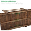 image:imageVINGLI Garden Bridge Classic Wooden Bridge with Safety Rails Decorative Arched Footbridge White 5 ftCarbonized Wood