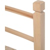 image:imageVINGLI Garden Bridge Classic Wooden Bridge with Safety Rails Decorative Arched Footbridge White 5 ftNatural Wood