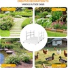 image:imageVINGLI Garden Bridge Classic Wooden Bridge with Safety Rails Decorative Arched Footbridge White 5 ftWhite
