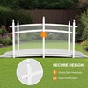 image:imageVINGLI Garden Bridge Classic Wooden Bridge with Safety Rails Decorative Arched Footbridge White 5 ftWhite