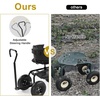 image:imageVINGLI Garden Cart with Soft Rolling Seat Wheels Adjustable Steering Handle amp Utility Tool Tray Planting Wagon Scooter Gardening Tool for Senior for Patio Backyard Lawn amp Outdoor GreenBlack