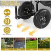 image:imageVINGLI Garden Cart with Soft Rolling Seat Wheels Adjustable Steering Handle amp Utility Tool Tray Planting Wagon Scooter Gardening Tool for Senior for Patio Backyard Lawn amp Outdoor GreenBlack