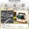 image:imageVINGLI Garden Hose Reel Wall Mount Water Hose Reel for Garden Outside with Heavy Duty Space Saving Rolling Design Metal 175FT Capacity for 34 Hose for Outdoor Use BlackBlack